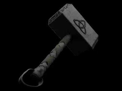 Thor Hammer Mjolnir Free 3D model