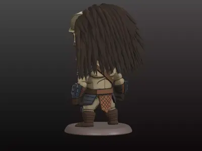 Chibi Predator Figurine Cartoon Style 3D print model