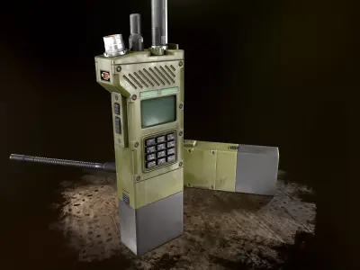 Walkie-Talkie Radio Low-poly 3D model Low-poly 3D model