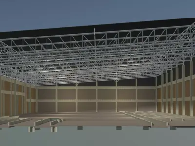 Factory in section cut 24i04 3D model