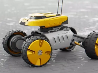 MOON LANDER E-2000 Free 3D model