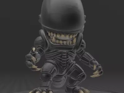 Xenomorph CHIBI ALIEN 3D print model