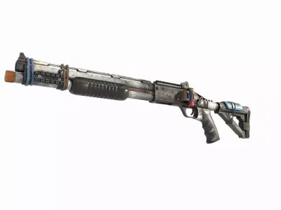 Sci Fi wasteland style shotgun 3D model