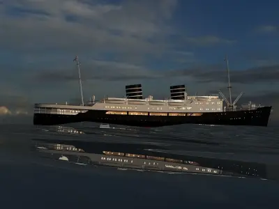 MS Venus Bergen Line Low-poly 3D model