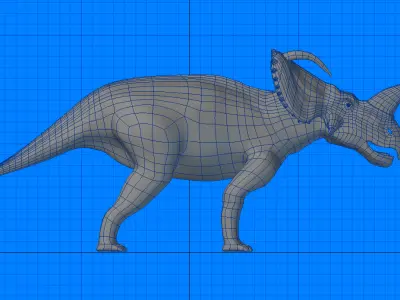 Monoclonius triceratops 3D model