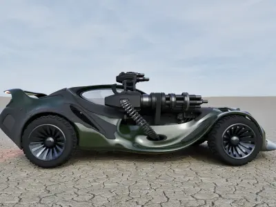 BETTLE CAR VEHICLE 3D model