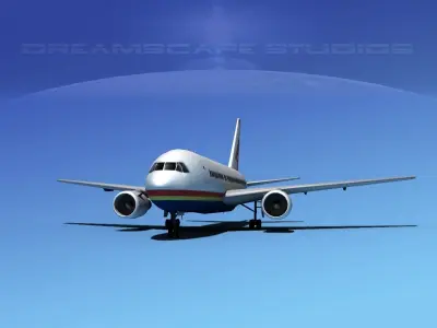 Boeing 767-100 Trans World 2 3D model
