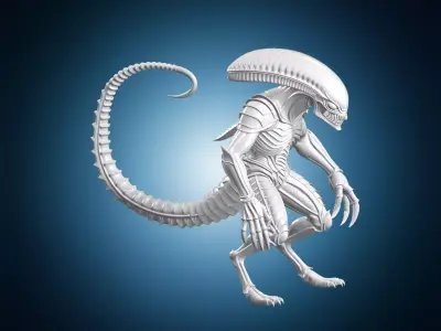 Tyranid Warrior 3D Print Model 3D print model