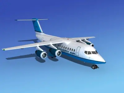 BAe 146-200 Discovery Air 3D model