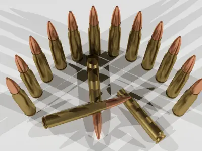 Bullets R1M3 Low-poly 3D model