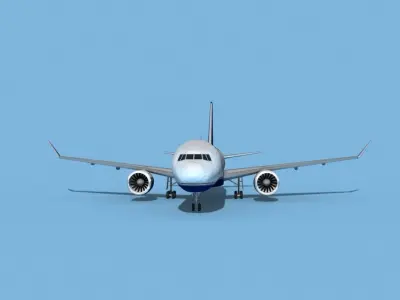 Boeing 767-400 US Jet 3D model