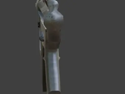 weapon mp5 gun Low-poly 3D model