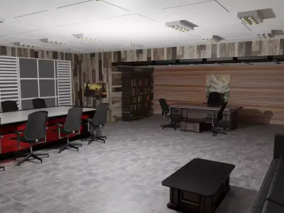 Boss Office Low-poly 3D model