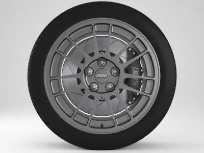 BBS Performance Evo 9 Rim 3D model