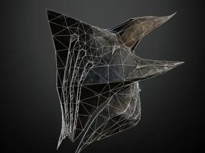 HELMET11 Game Ready elder scrolls iii helmet Low-poly 3D model