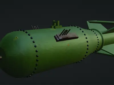 Atomic Bomb Little boy Free low-poly 3D model