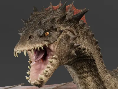 Dragon No Rig 3D model