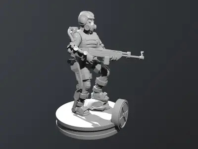 Chibi Mutant Fighter 3D print model