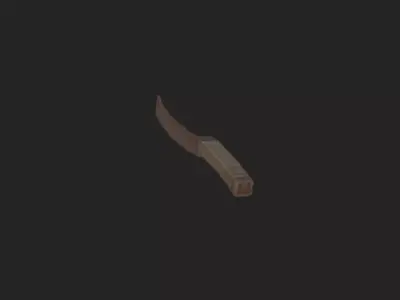 Knife 3D Model 004 Low-poly 3D model