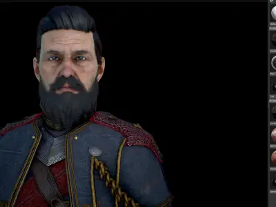 Knight of the Round Table Low-poly 3D model