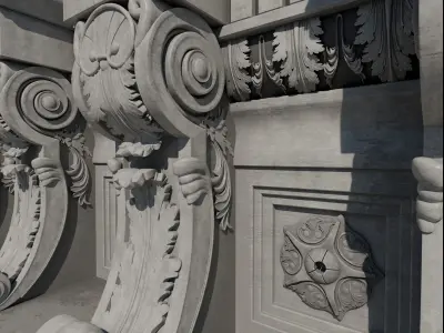 corbel console 3D model