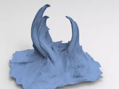 Tiwanaku sci fi base 3D model