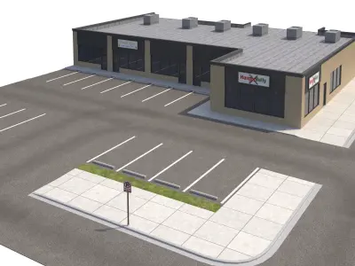 Retail-097 Retail Store 3D model