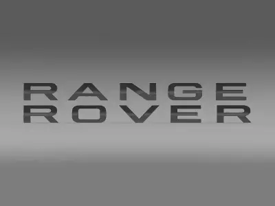 Range Rover lettering logo 3D model