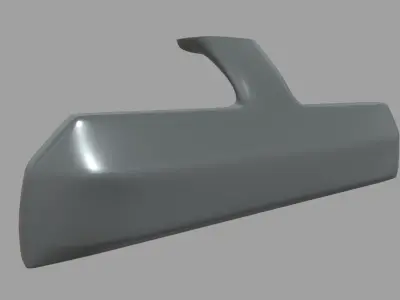 Rearview Mirror Low-poly 3D model