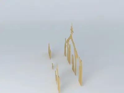 Nativity crib Free 3D model