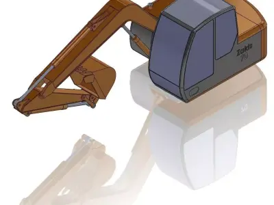 Hitachi Zaxis70 3D model