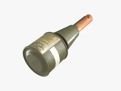 Grenade RPG-43 clean Low-poly 3D model