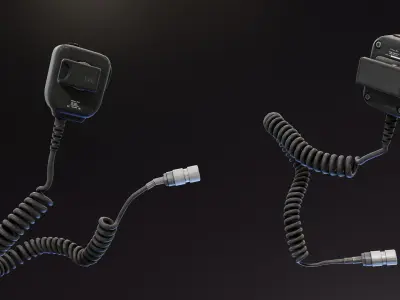 Thales PTT Handheld Speakers Low-poly 3D model