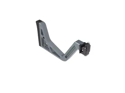 VISOR STOCK WITH BRACE ADAPTER TO ADAPT TO PICATINNY RIS 3D print model