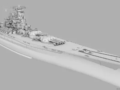 BATTLESHIP YAMATO 3D model