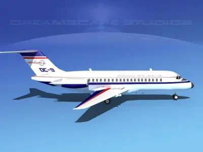 Douglas DC-9-15 Douglas Aircraft 3D model