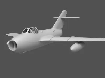 MiG-15 fighter plane 3D model