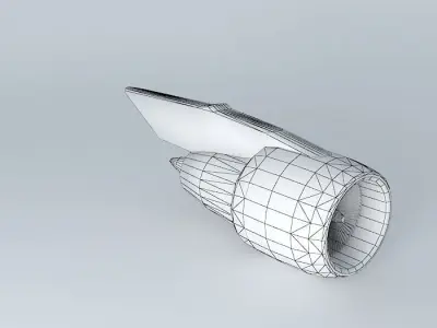 Pratt 26 Whitney JT9D 7R4G2 Free 3D model