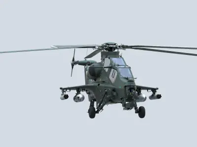 China Armed Helicopter - PLA-WZ10 3D model