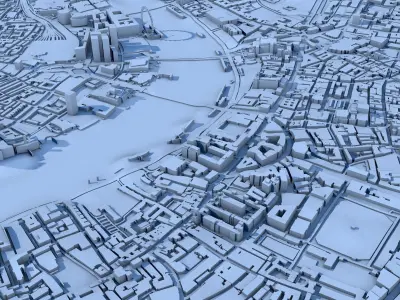 London City England 3D print model