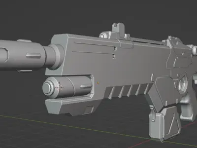 Kantrael MG Lasgun 3D model