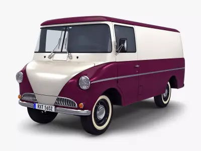 Generic Retro Cargo Van M 2 3D model