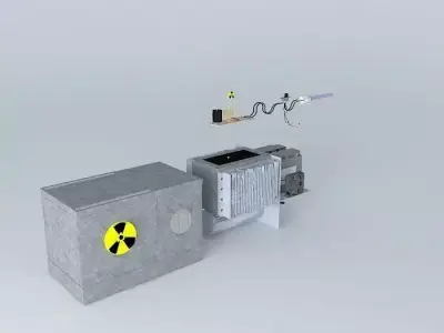 mini nuclear energy reactor Free 3D model