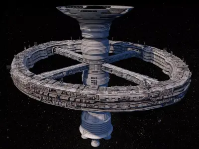 Space Station Ramjet 3D model