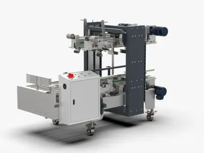 Automatic Four Corner Sealing Machine 3D model