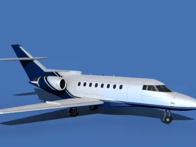 Hawker Siddley 1000 V13 3D model