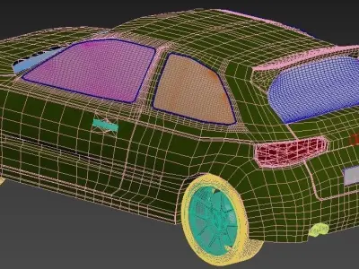 Audi A3 2013 Model Free low-poly 3D model