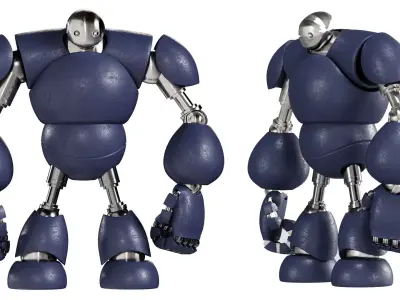 Robot  3D Model Low-poly 3D model