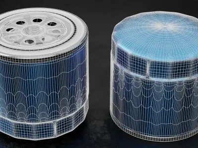 Car Filter Type B 3D model