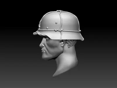 helmet luftwaffe 3D print model